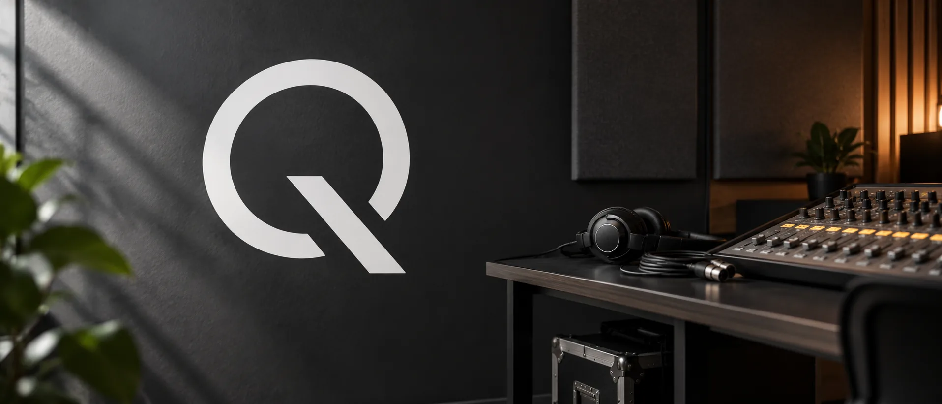 Q de SIQNAL en relieve sobre muro de concreto